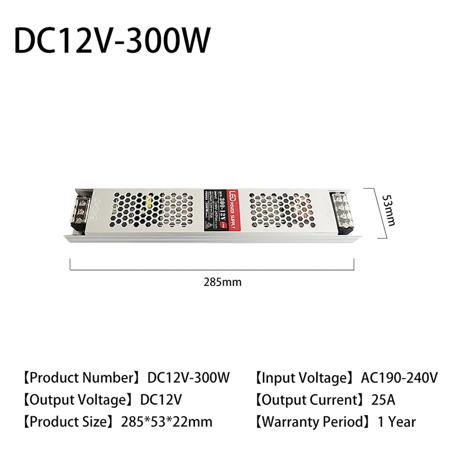 220V do 12V 60W150W400W LED zasilacz LED do paska świetlnego reklamy(Project DC12V 300W)