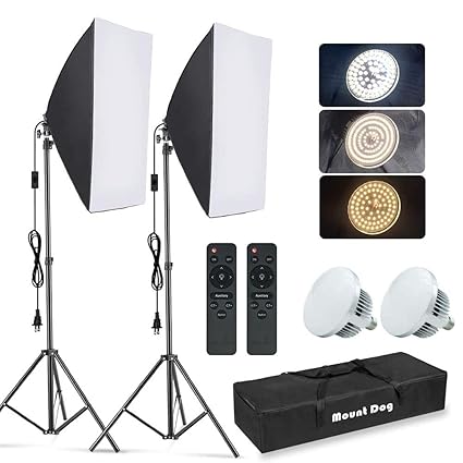 MOUNTDOG Softbox Lighting Kit, 2x19.7