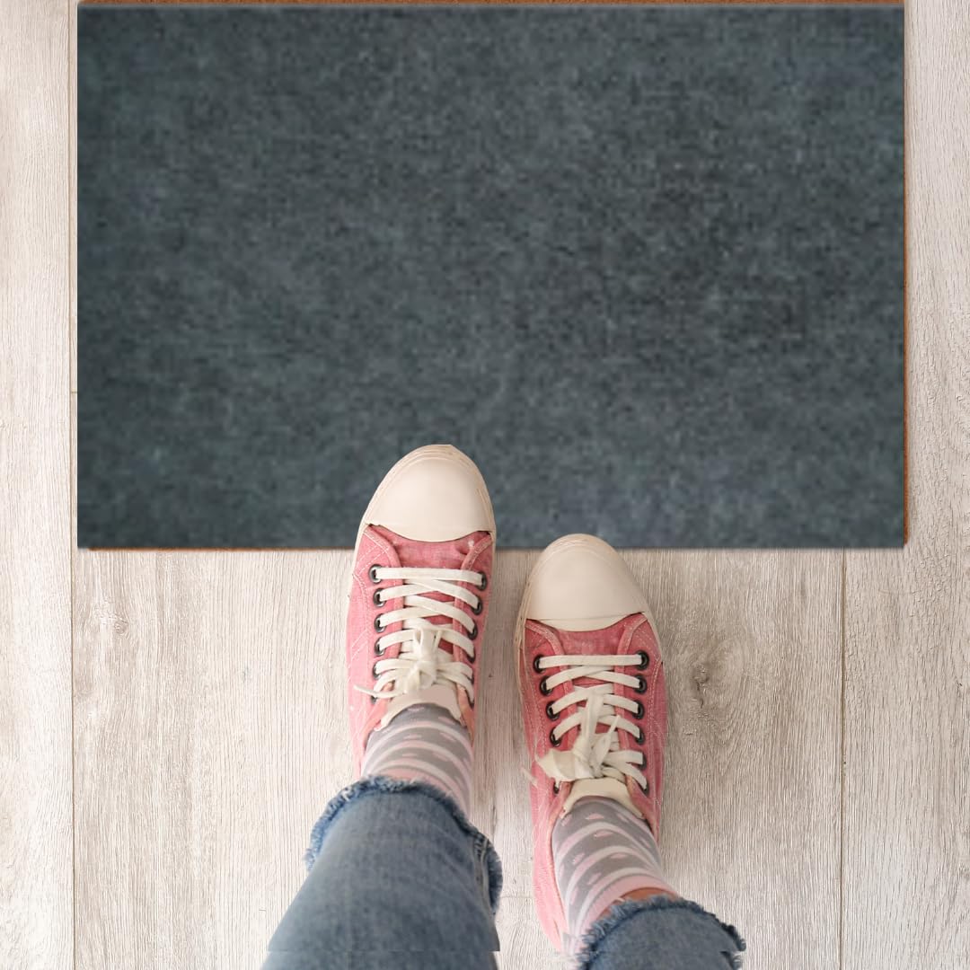 Felpudo de Coco Gris o Negro 23 mm. Premium de Alto Tránsito. (Gris, 100 x 100 cm)