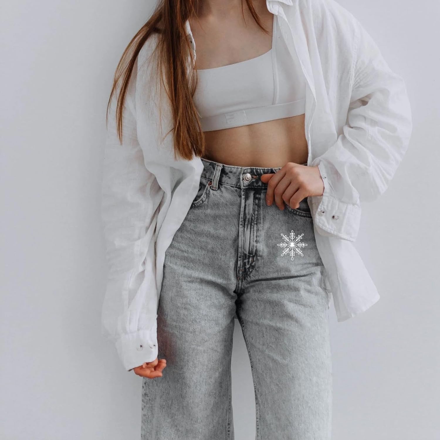 4 Blatt Wasserlöslicher Stabilisator - Schneeflocken & Feuerwerk Muster Für Stickerei