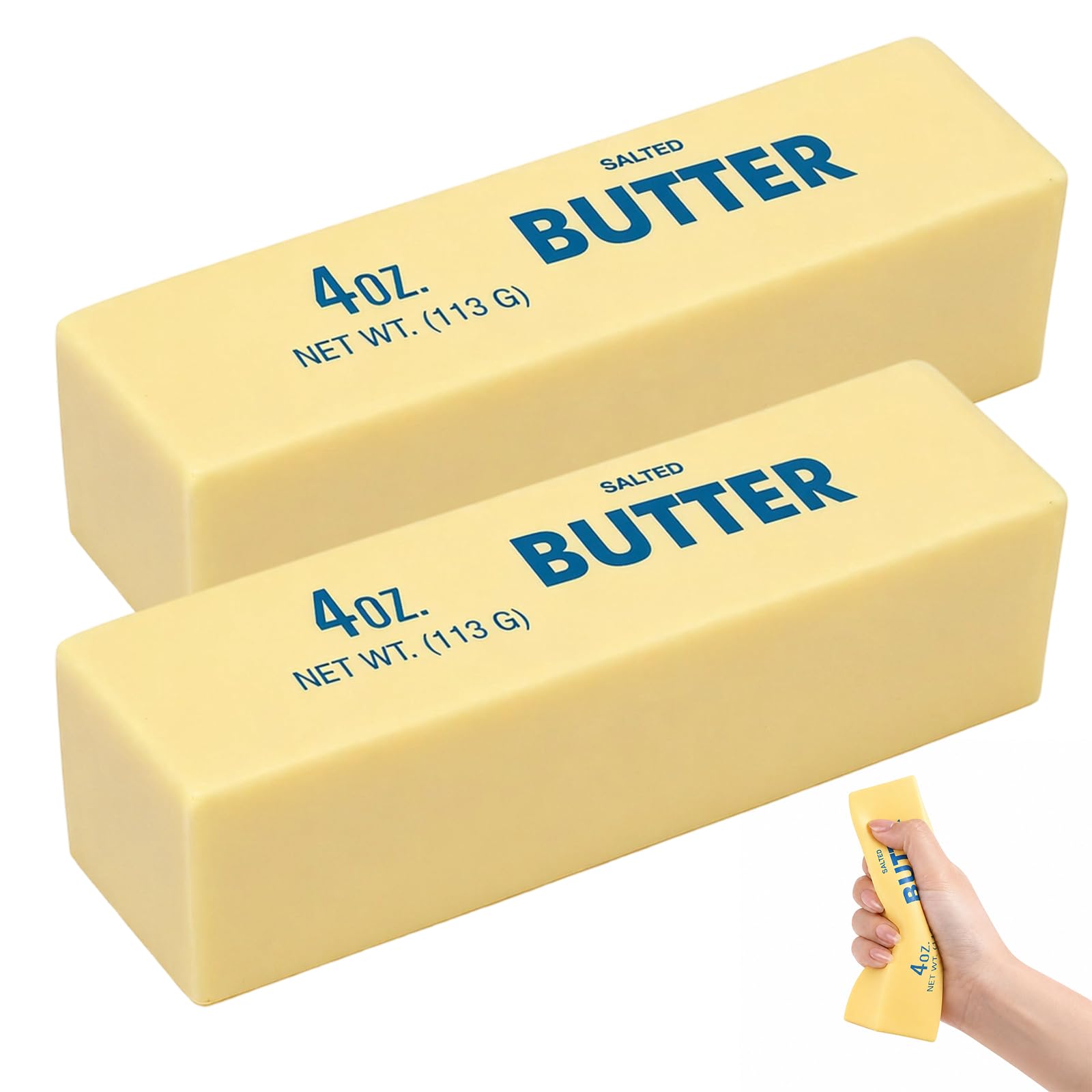 2PCS Butter Squishy, Squishy Fidget Toys, Big Butter Squishy