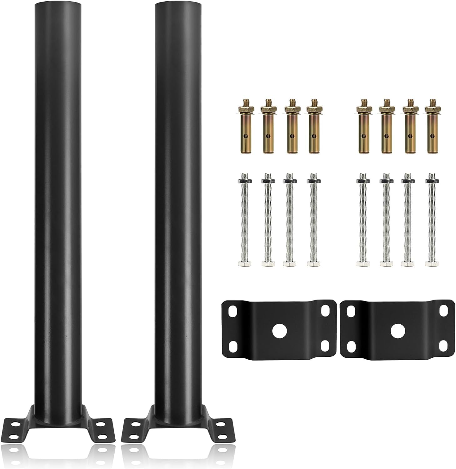 Epyz Light Pole Mount Solar Mounting Bracket Extension Pole Kit Wall Black Metal Pipes Barn Lights Fixture Adaptor Outdoor Arm for Street Light,Wall Mounted Tire [ pack of 2 ] (B0D87P2CXD) Amazon Price History, Amazon Price Tracker