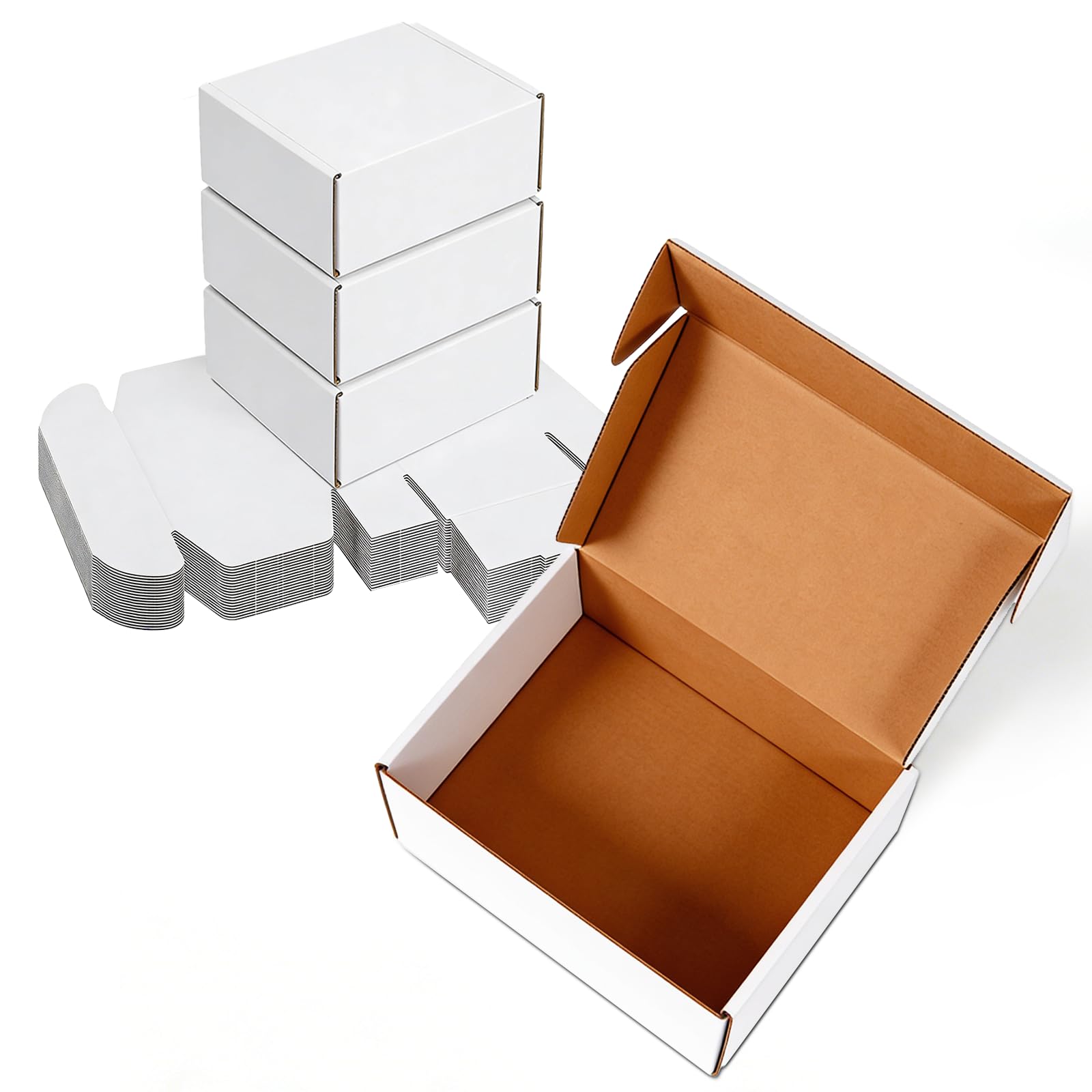 Photo 1 of 11x8x4 inches White Shipping Boxes 20 Pack?Corrugated Cardboard Gift Boxes?Mailing Boxes for Small Business Packing and Storage