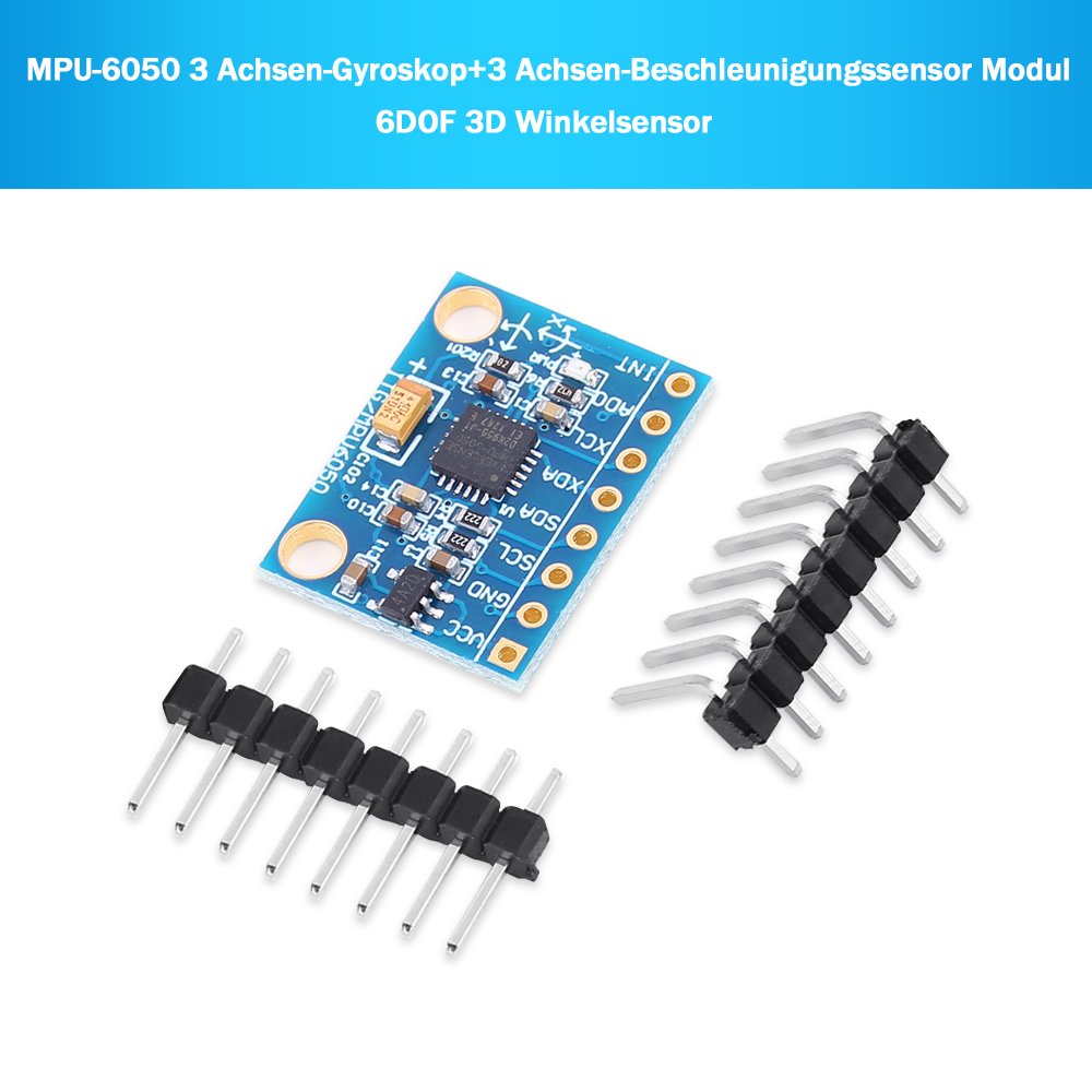 PEMENOL 3 STK. MPU-6050 Modul 3-Achsen-Gyroskop + 3-Achsen-Beschleunigungssensor Accelerometer Neigungssensor (3 Stück)