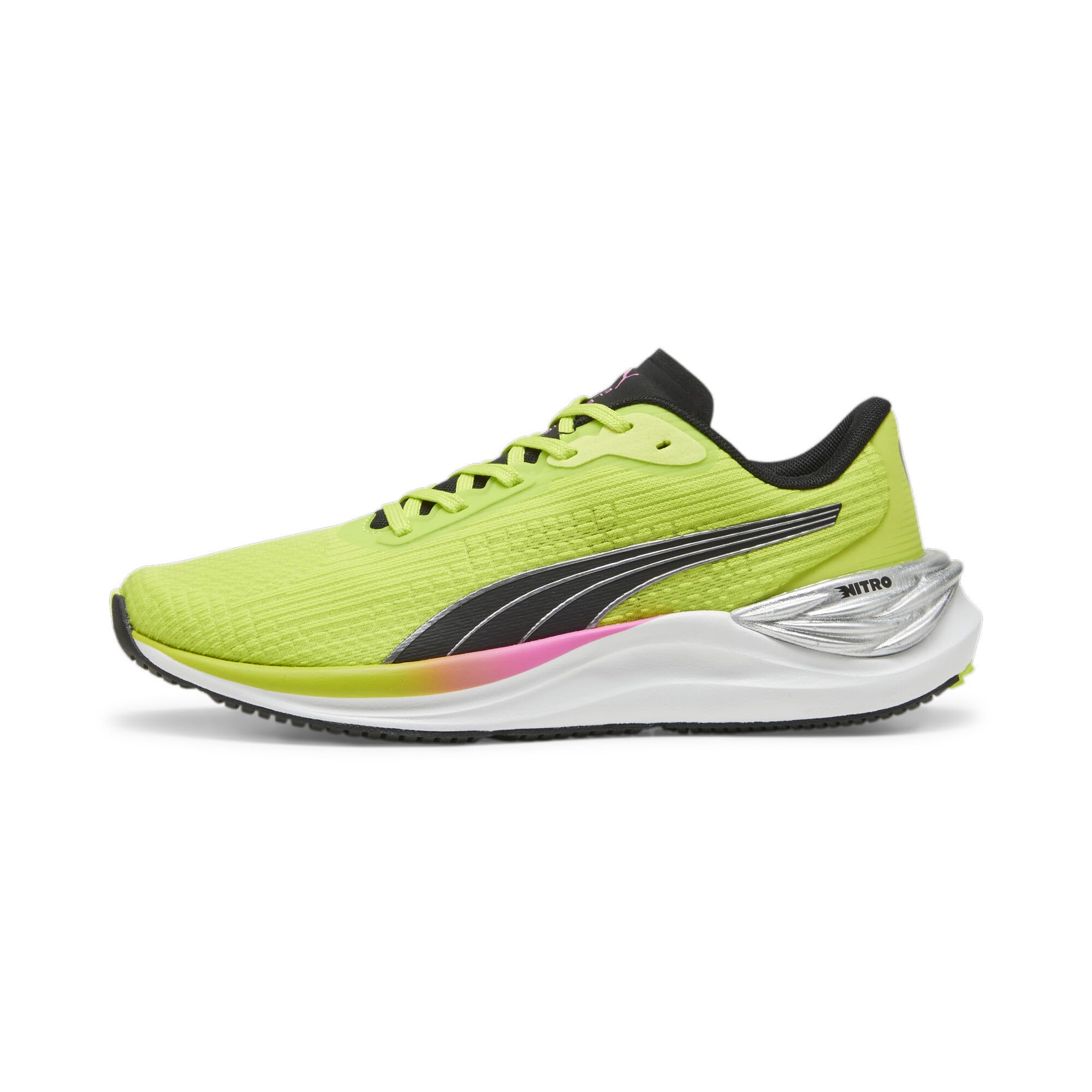 PUMA Electrify Nitro 3 WNS damskie buty do biegania szosowego, Lime Pow PUMA Black Poison Pink, 40 EU