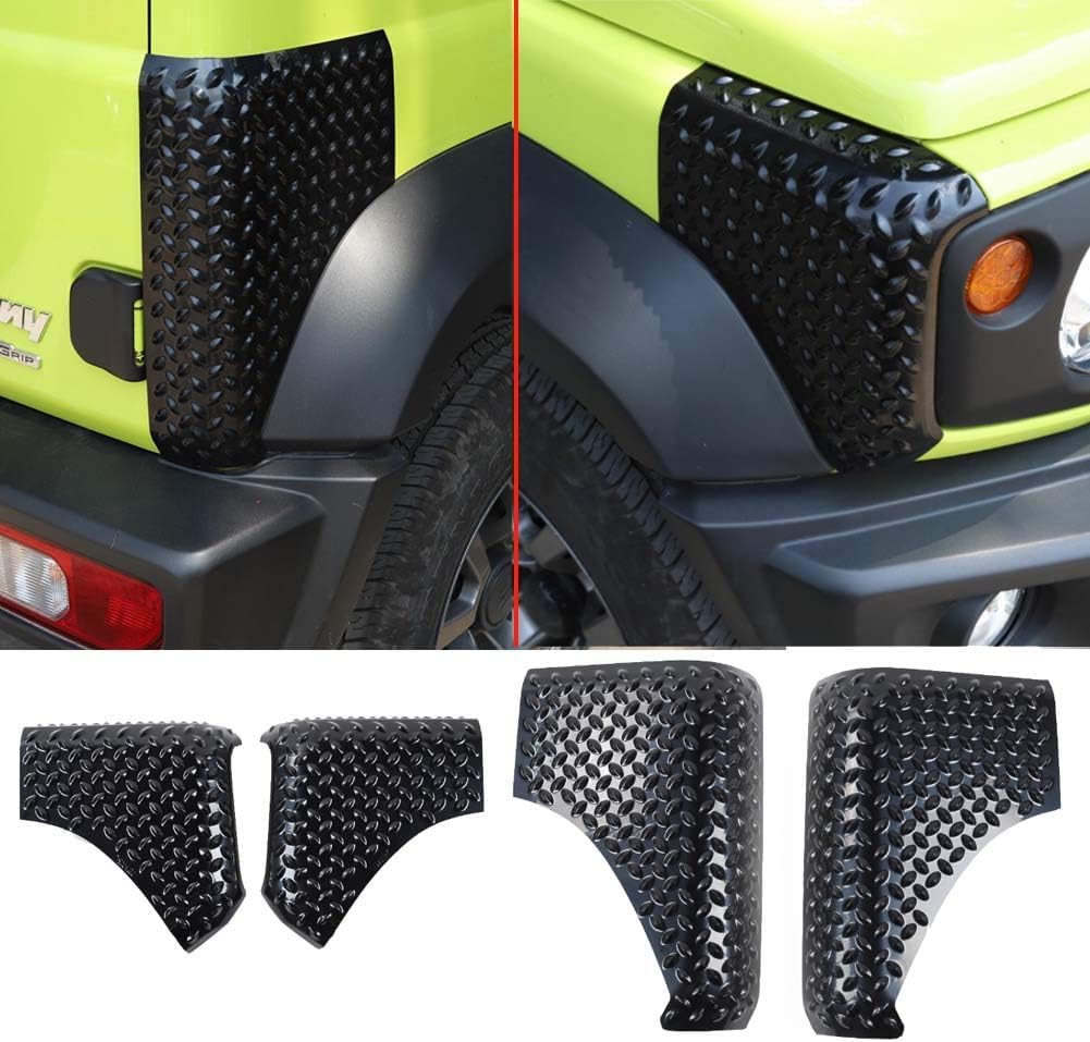 Front + Rear ABS Haubenabdeckung, Abdeckung für Autohaube, Karosseriepanzer, Eckenschutz für Suzuki Jimny JB64 JB74 2019–2024