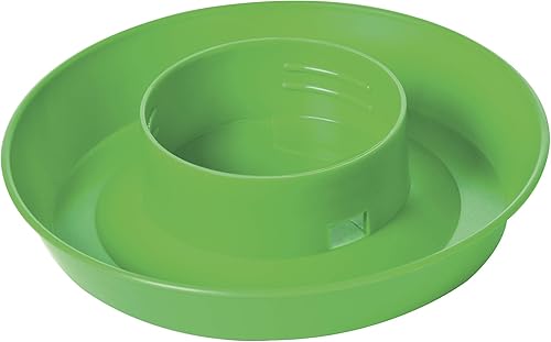 Little Giant® Base de agua para aves de corral atornillada, base de bandeja de agua de plástico resistente para contenedor, base de rosca, 1 cuarto