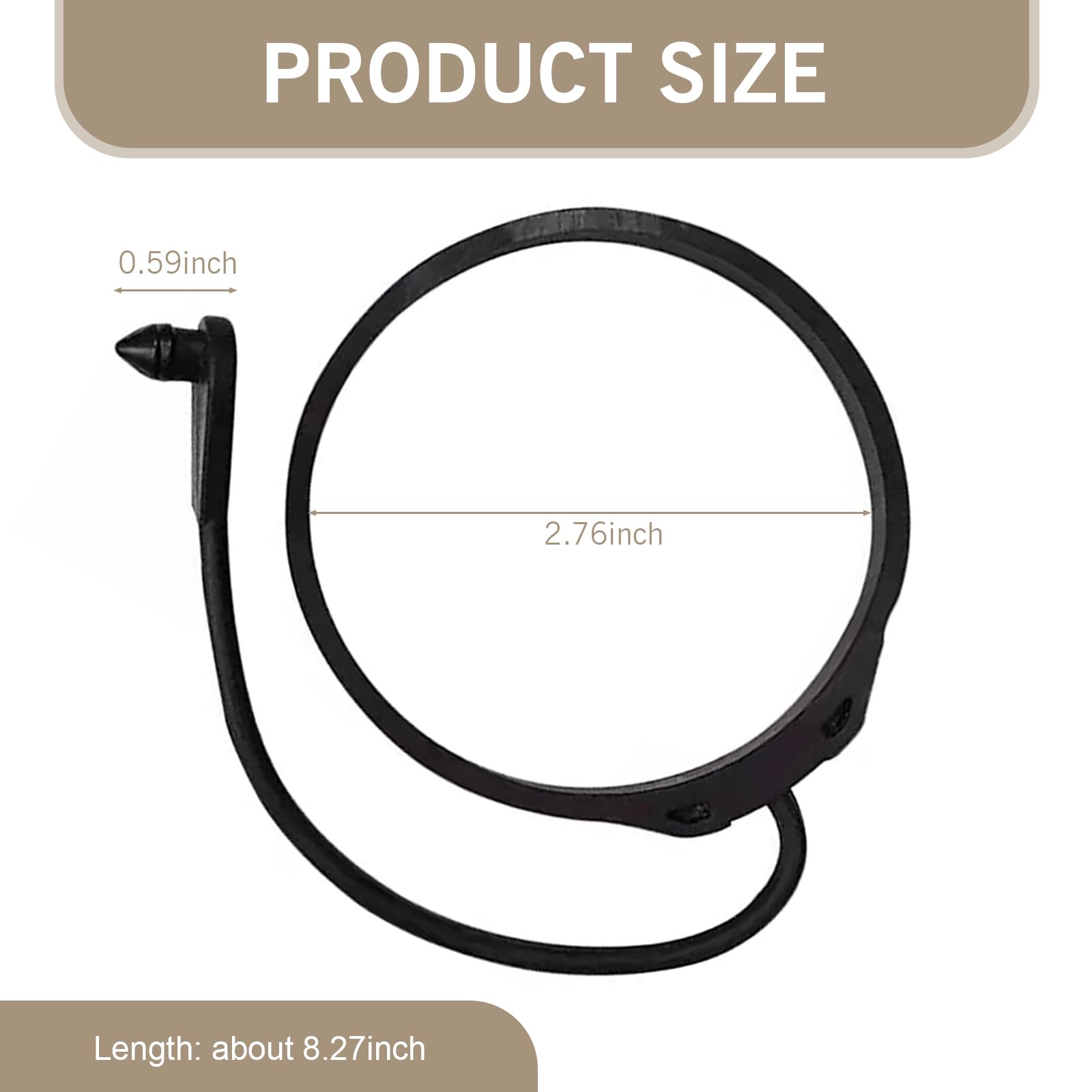 Range Rover Evoque Accessories Car Fuel Tank Cap Tether Ring Replacement -  Waterproof Black Tie For Land Rover Models Gas Cap Replacement