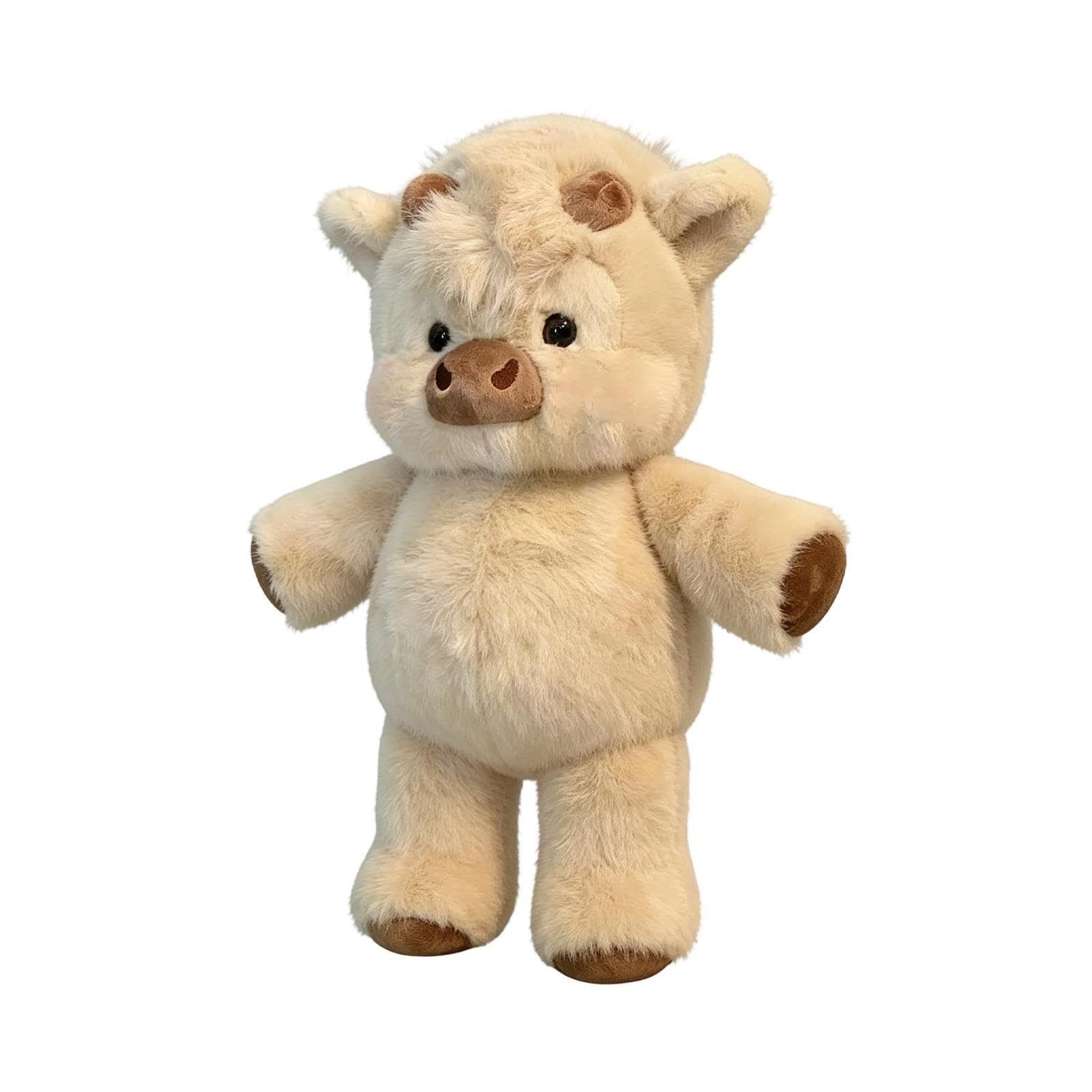 Peluche Muccas Che Corre Con Gambe Mobili - 45cm Cuscino Morbido Soffice Antistress, Peluche Cinghiale E Pecora Per Decorazione Casa, Regalo Per Famiglia Amici Bambini, Allevia Lo Stress Quotidiano