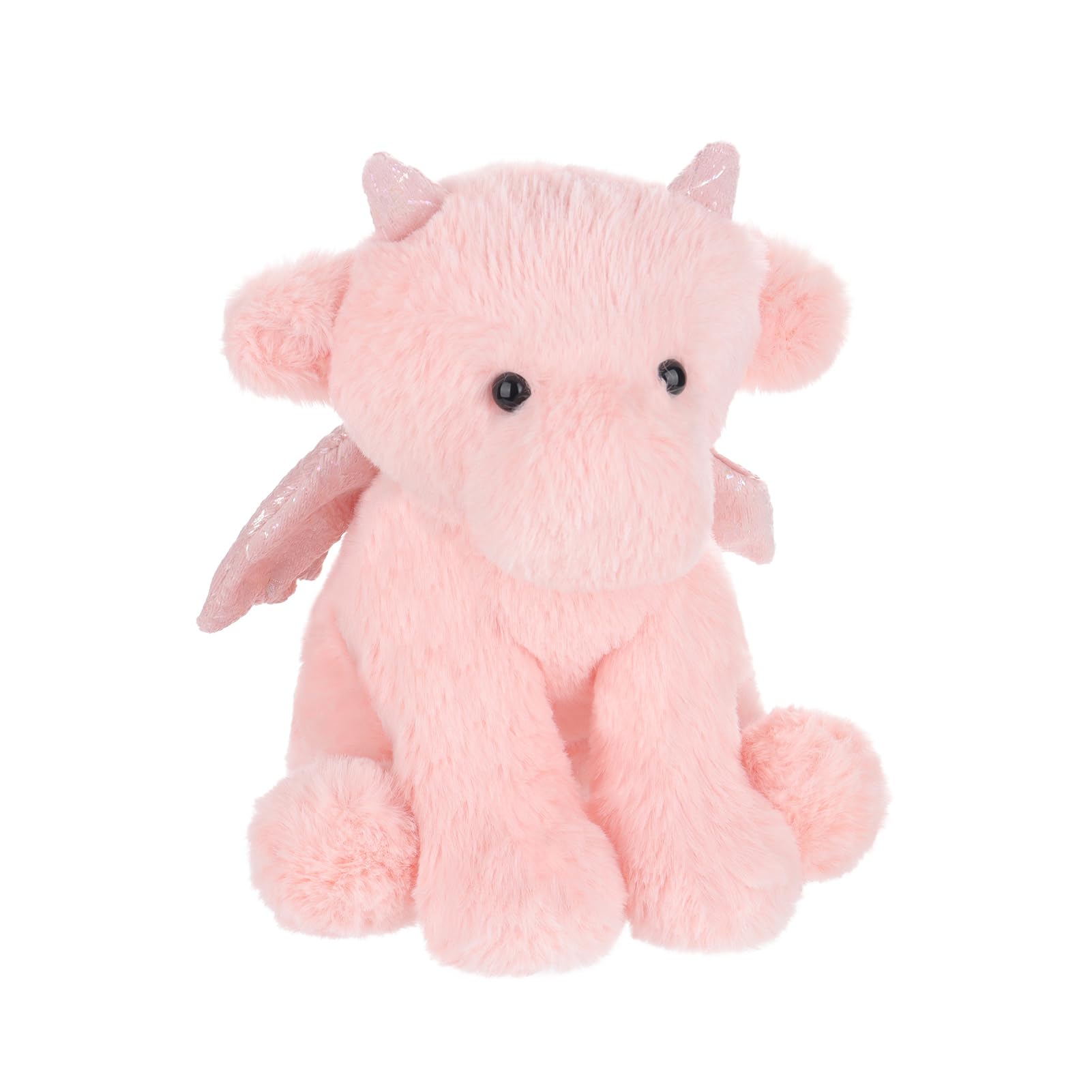Apricot Lamb Dragon Plushies Stuffed Animals for Kids Soft Cute Plush Toys for Baby Girl and Boy Fluffy Dragon Pink - Image 3