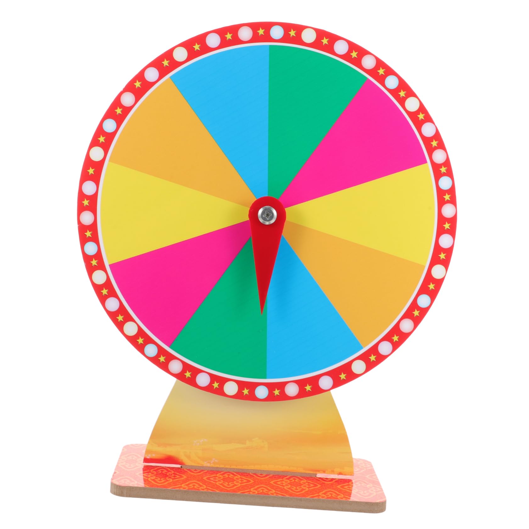 YARNOW Accesorios De Juego Suministros De Fiesta para Rueda De Ruleta De Plástico Rueda De Tablero De Ajedrez para Girar Rueda De Ruleta para Fiesta Rueda Giratoria De Grupo Redondo para