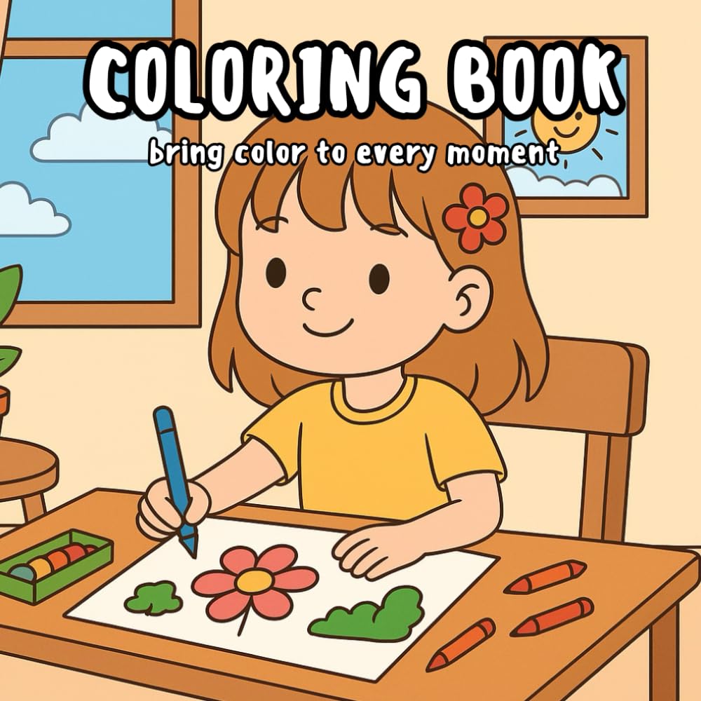 Cute Daily Moments: Coloring Book for Relaxation: A Collection of Sweet Everyday Moments to Color and Enjoy