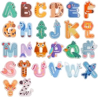Jumbo Magnetic Letters Magnets for Kids Large Magnetic Letters Alphabet ABC Uppercase Fridge Refrigerator Magnets Learning Educational Spelling Toy for Kids Toddlers 3+ Years Old