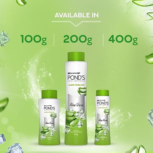 Miniatura 8 de Polvo de talco de enfriamiento de aloe Ponds, botella de 3.53 oz