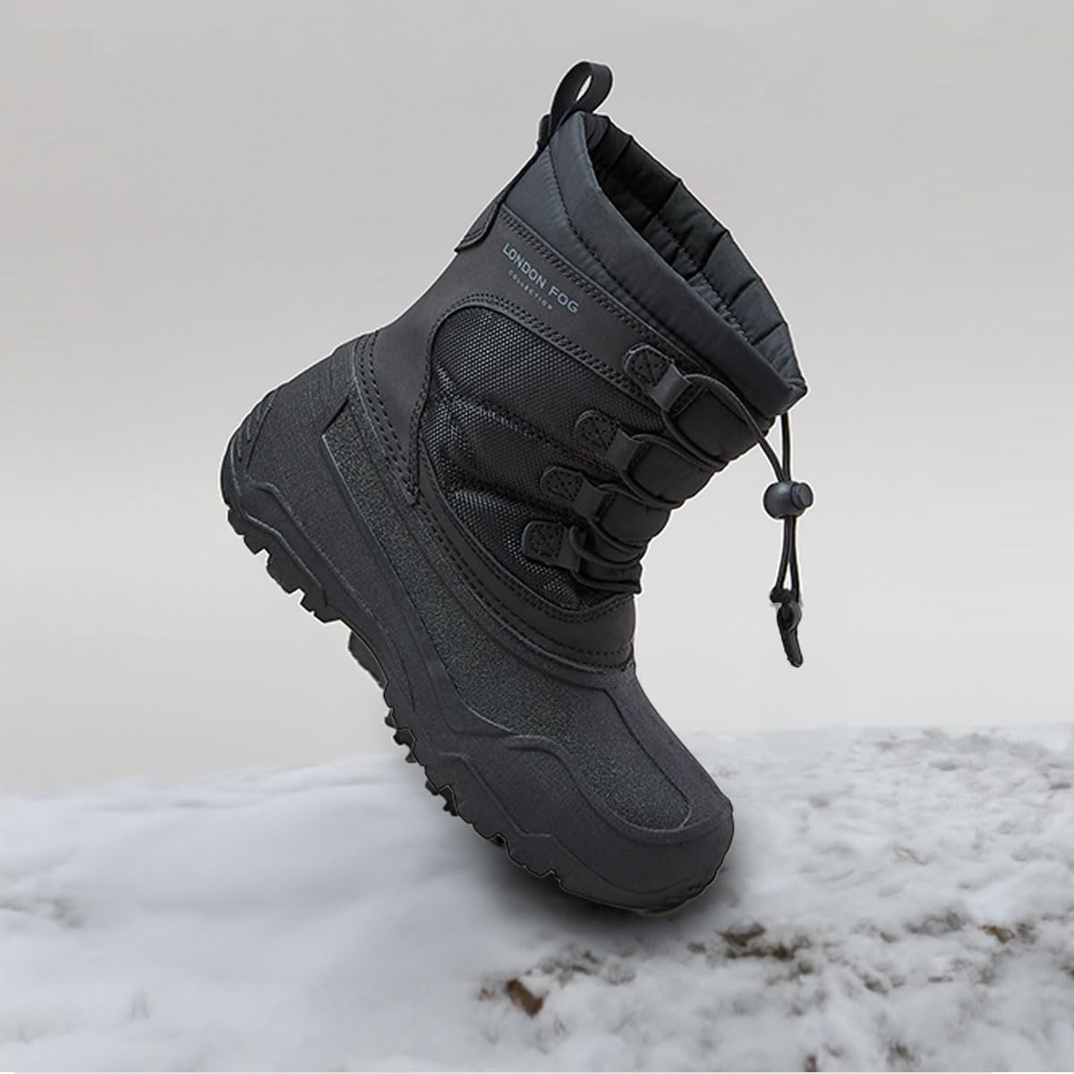 London Fog Kenji Snow Boots For Kids Insulated Waterproof Winter