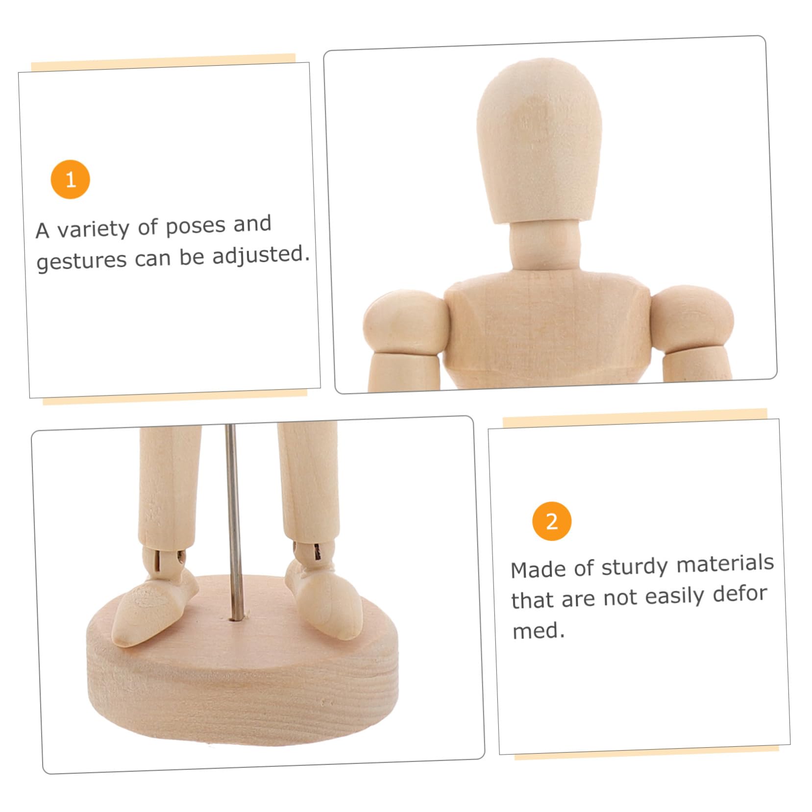 Holzfiguren Für Künstler 8 Zoll Und 10 Zoll Größe Flexibel Und Verstellbar Zum Zeichnen Skizzieren Und Malen Für Kunst Und Handwerksprojekte