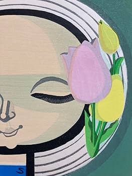 Amazon.co.jp: 真作池田修三「チューリップ」1979年 木版画 直筆サイン