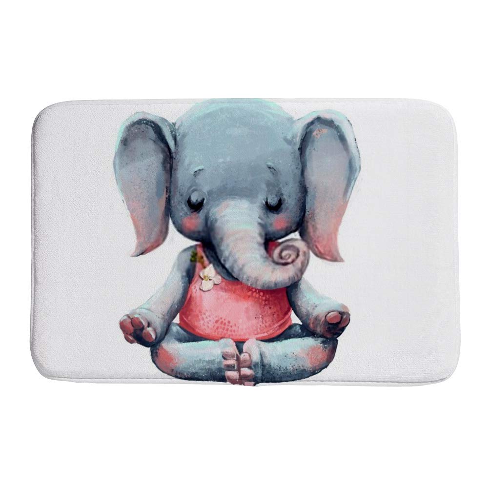 Tapis de bain éléphant pour une décoration de maison zen