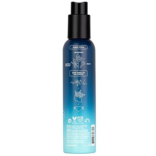 Vista 140 de Pacifica - Atomizador de fragancia corporal y perfume para el cabello Blue Moon con lavanda y grosella, sin alcohol, vegano y no testado