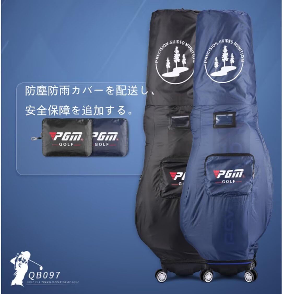 Amazon | SnowKiTo-GOLFゴルフバッグ男性用エアバッグ四輪平押し伸縮