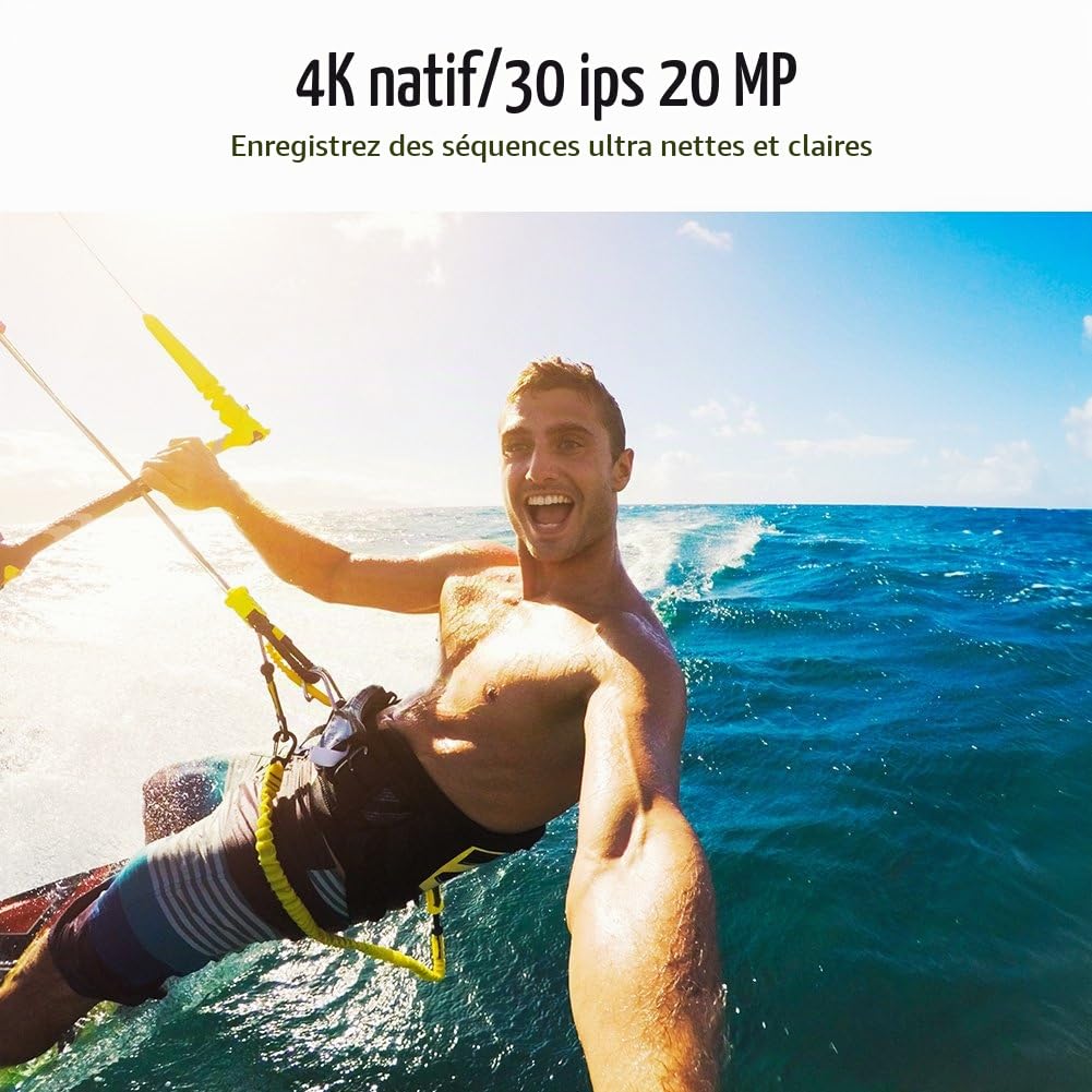 AKASO V50 Pro Camera Sport 4K 30FPS 20MP WiFi, Camera 4K Étanche Ultra HD | Stabilisateur EIS avec Télécommande Écran Tactile Grand Angle Réglable, Caméra Sport Sous-Marine 40M et Kit d'Accessoires