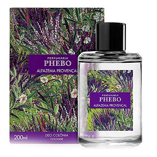 Linha Mediterraneo Phebo - Deo Colonia Alfazema Provencal 200 Ml - (Phebo Mediterranian Collection - Eau de Cologne Lavender From Provence 6.8 Fl Oz)