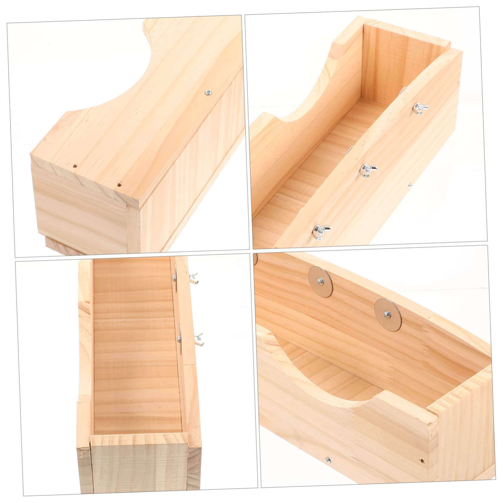 Râtelier à Lapins à Fixer, Grande Capacité, Bois, pour Cage
