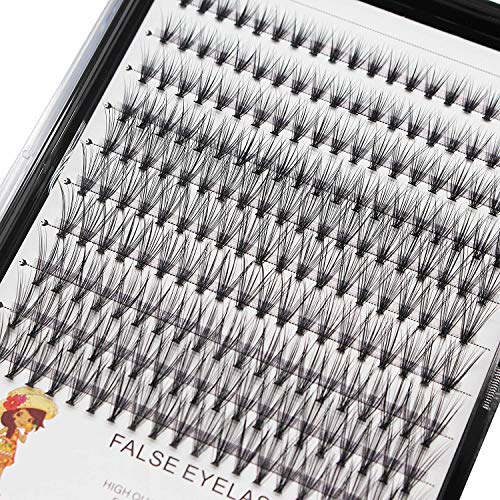 Large Tray-20 Roots Nature Long Cluster False Eyelashes Thickness 0.07mm C Curl Mixed 12-14-16mm Individua Black Soft and Ligh Eyelashes Dramatic Volume Eye Lashes Extensions (12-14-16mm)