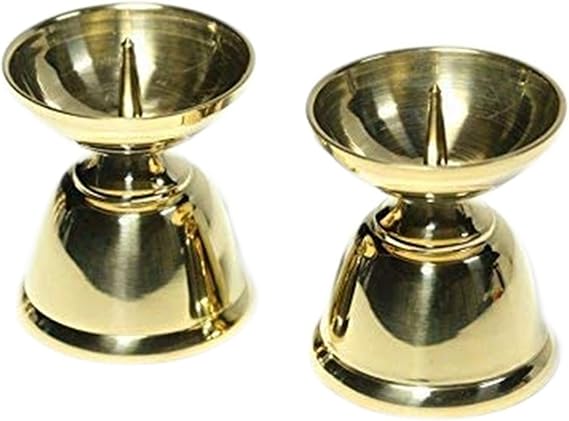 未使用保管品 火立て 7個 真鍮製 色付き 高さ14.5㎝ 1192 minnade