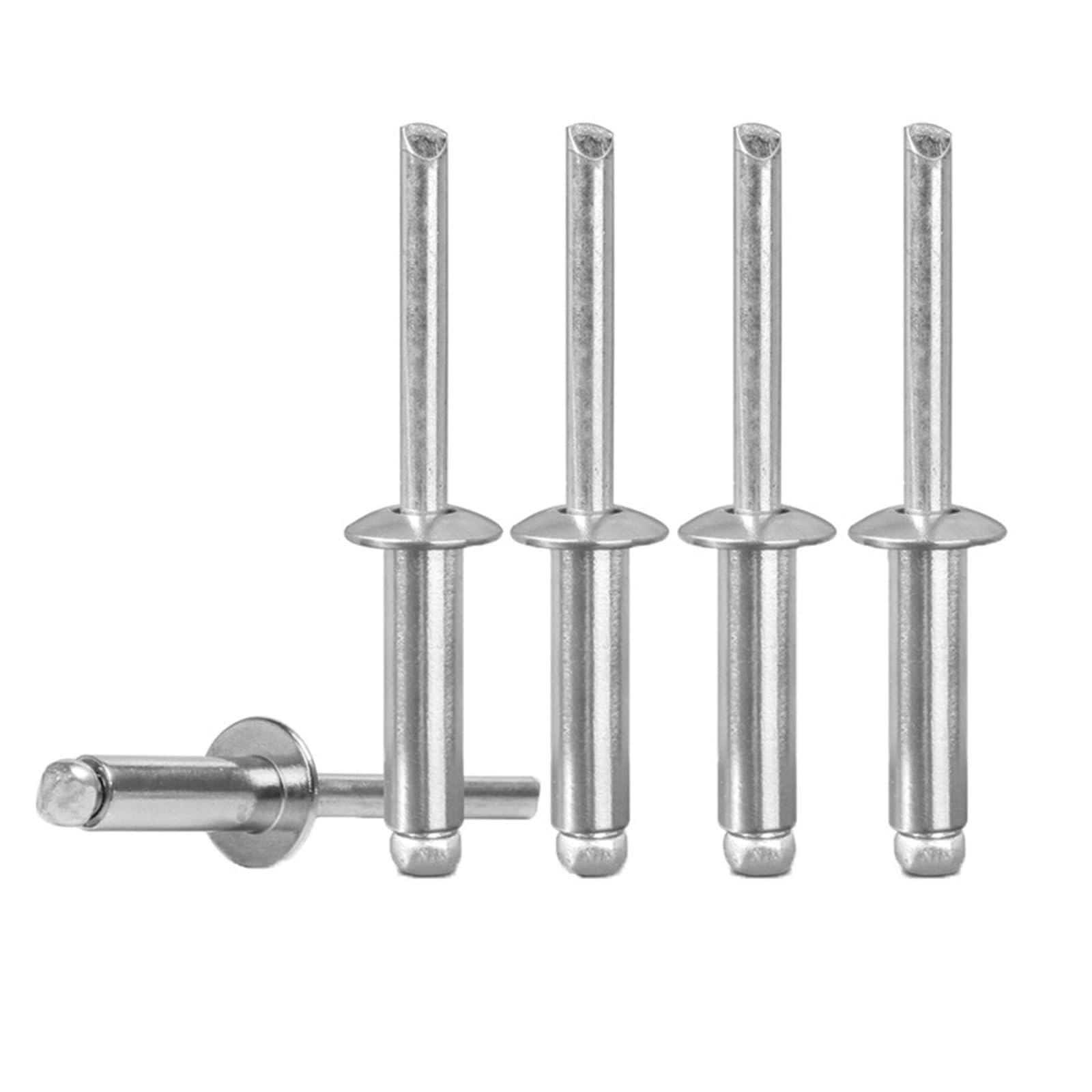 CLENEA Aluminum Pop Blind Rivets Dome Head Blind Rivet Steel Shank Mandrel Exhaust Rivets Pop Pull Rivet(14mm,M3)