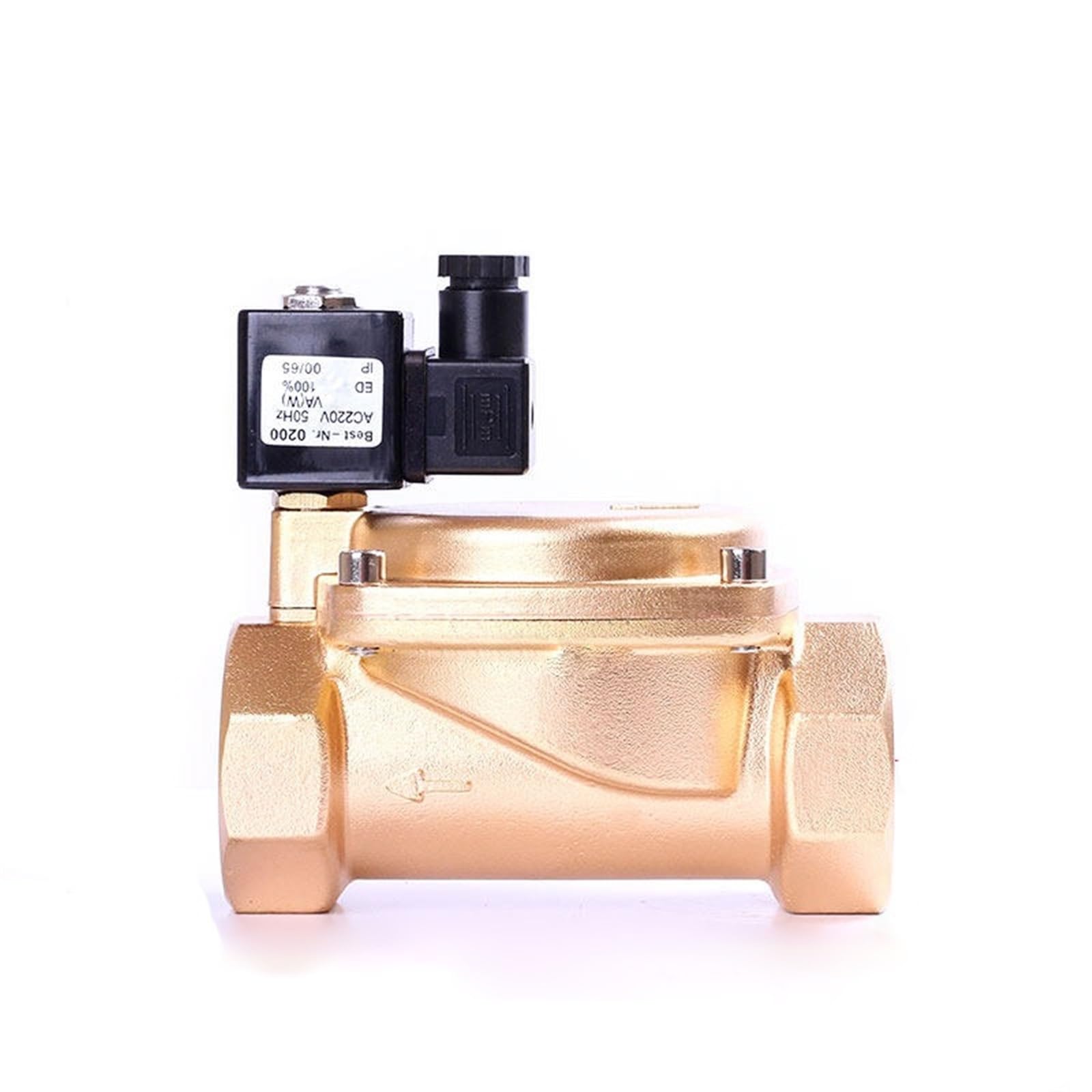 HDPHCRIUN 2" High Pressure Normally Closed Brass Solenoid Valve 2Way 2 Inch 12V 220V 110V 24V(0927700-EPDM,12VDC)