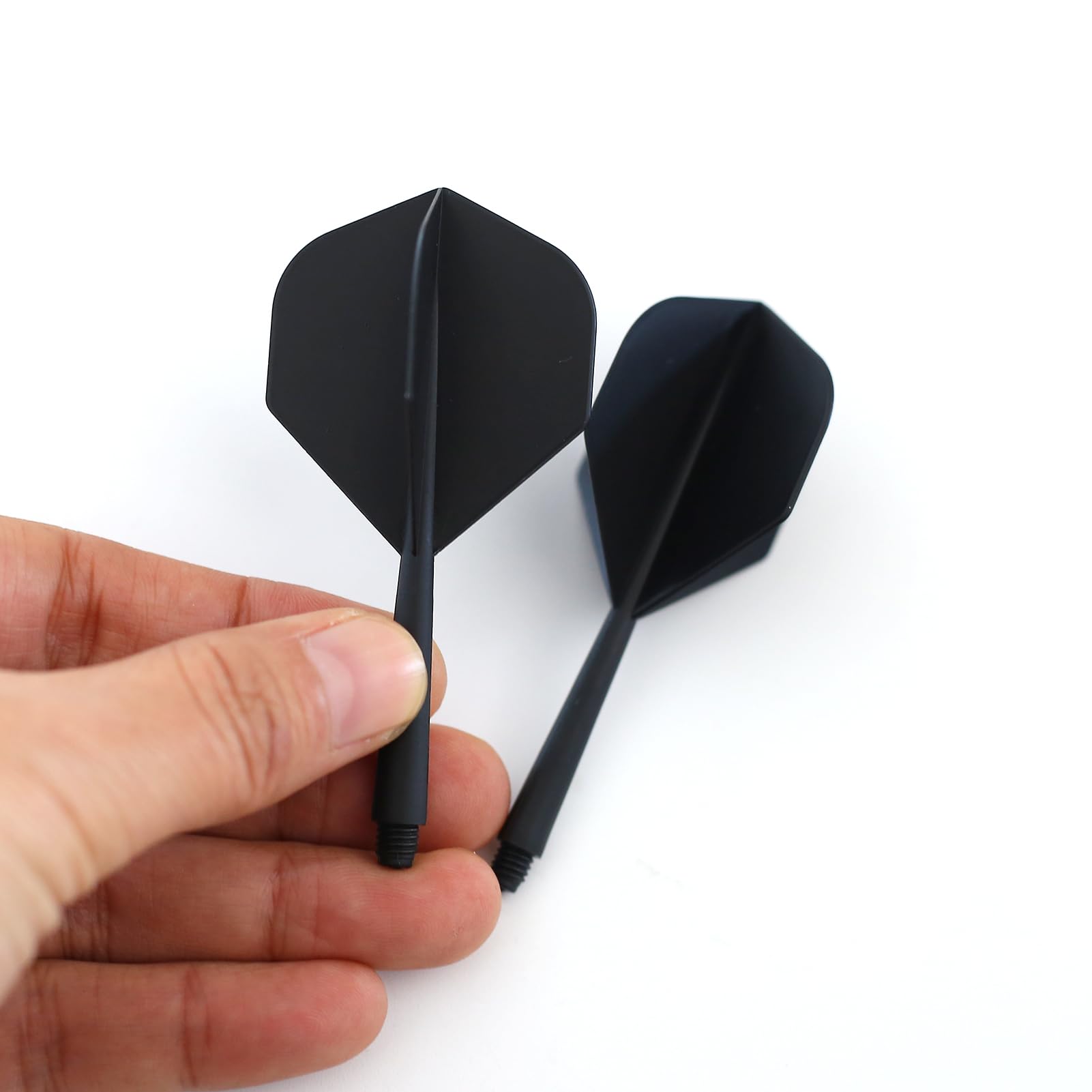 Lot 12 Ailettes Fléchettes Avec Tiges Intégrées – 75 Mm, Filetage 2-en-1, Accessoires Stables Pour Jeu De Dards