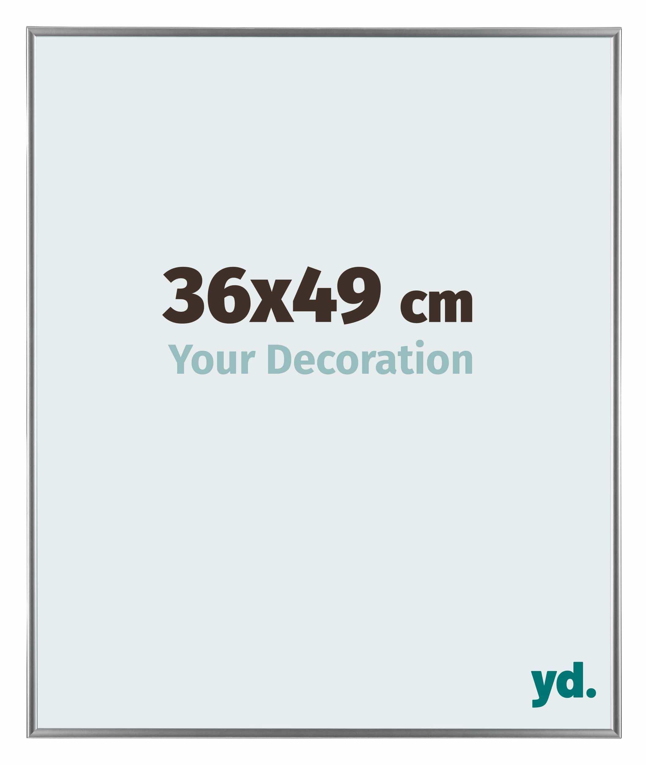 Your Decoration - Picture Frame 36x49 cm - Silver High Gloss - Decorative Wall Frame in Plastic with Antireflection - Frame 36x49 - Evry — image 1