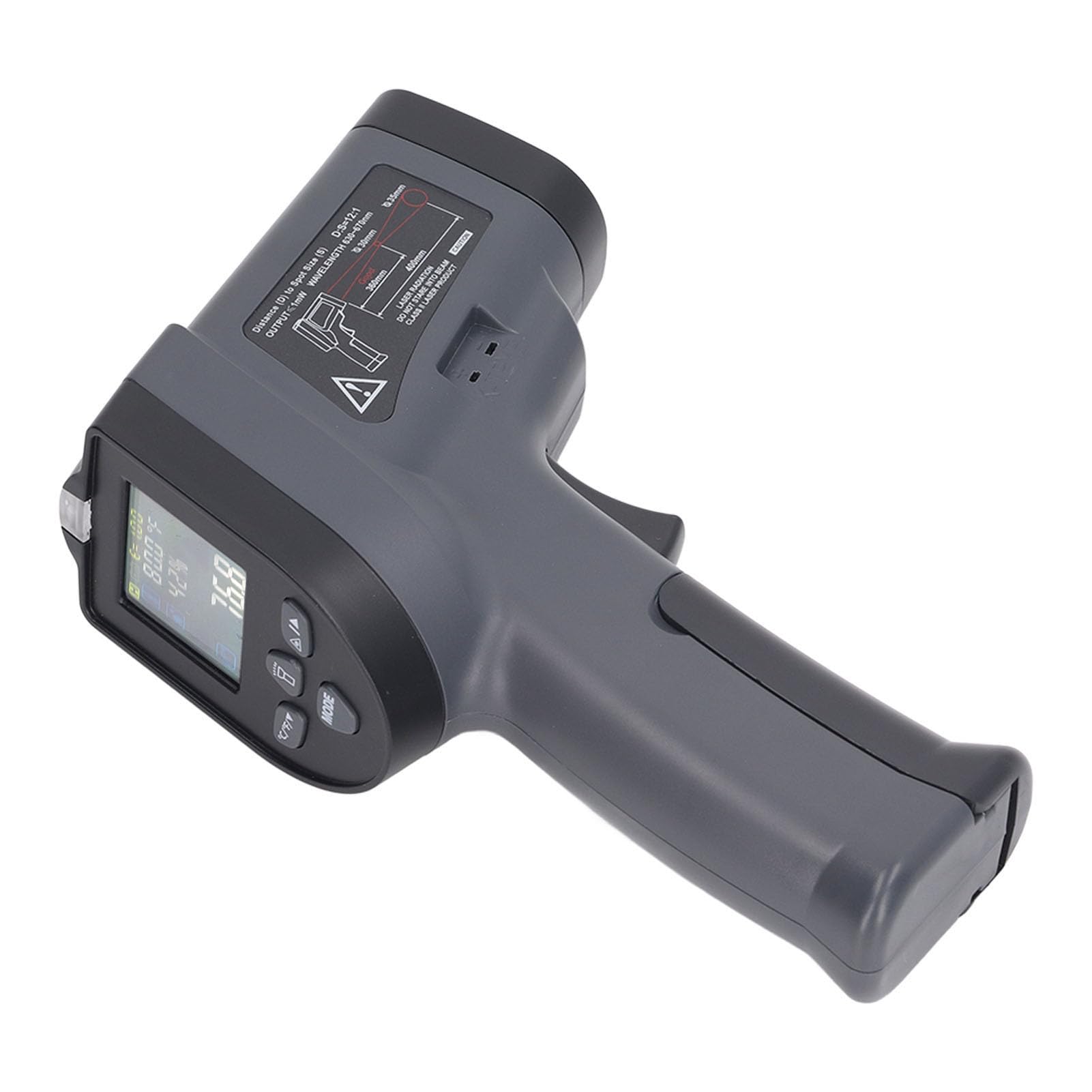 Digital Thermometer, NCV Temperature Meter, Backlit Function, K Type LCD Display, Thermocouple Power Indicator for Food Processing