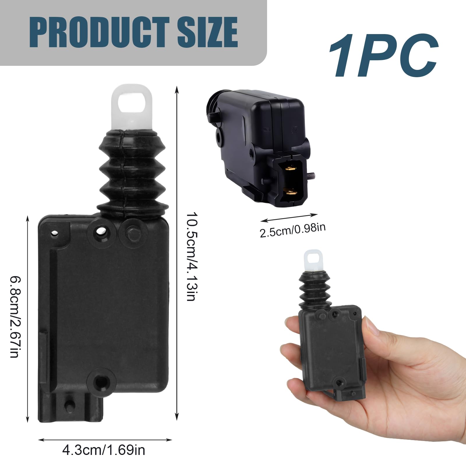 Attuatore Serratura Porta Motore Chiusura Centralizzata, 2 pin motore di bloccaggio centrale 7702127213, attuatore chiusura centralizzata attacco, sostituzione diretta per sicurezza veicolo