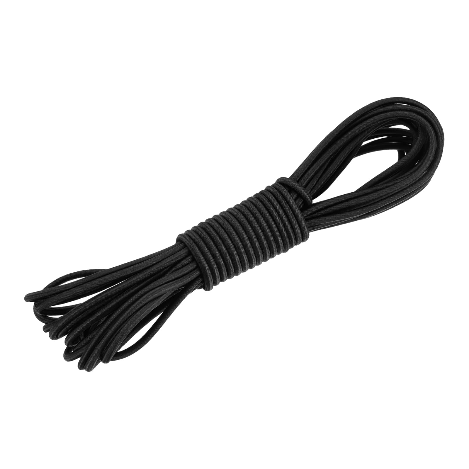 DMiotech 3mm Shock Cord, 7.6 M Black Bungee Cord Tent Pole Shock Cord Round Elastic Kayak Rope Stretch String…