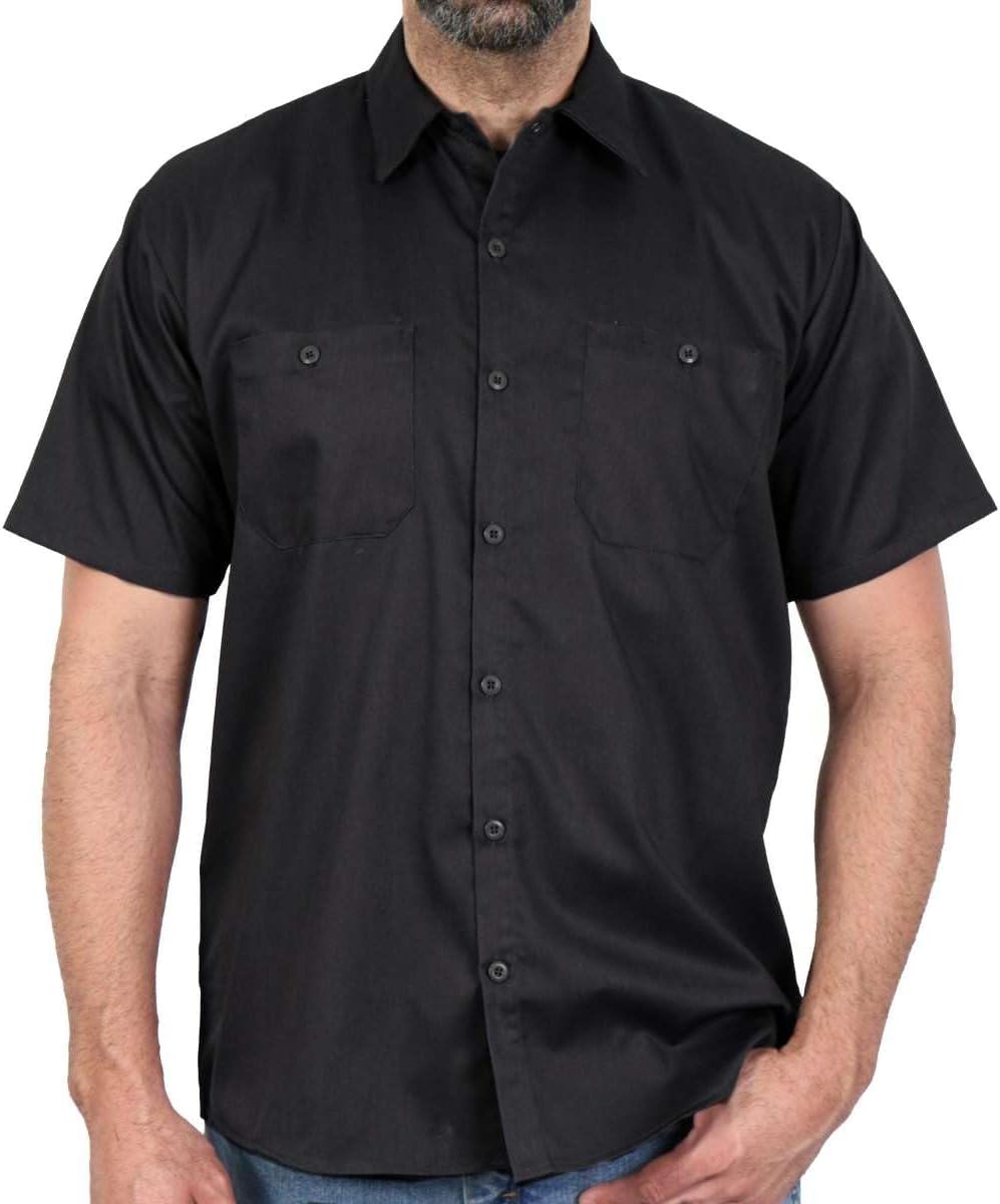 Hot Leathers GMD5453 Men's 'Bone Finger' Sleeveless Black Denim Shirt