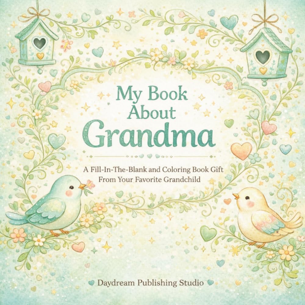 My Book About Grandma: A Fill-In-The-Blank and Coloring Book Gift From Your Favorite Grandchild