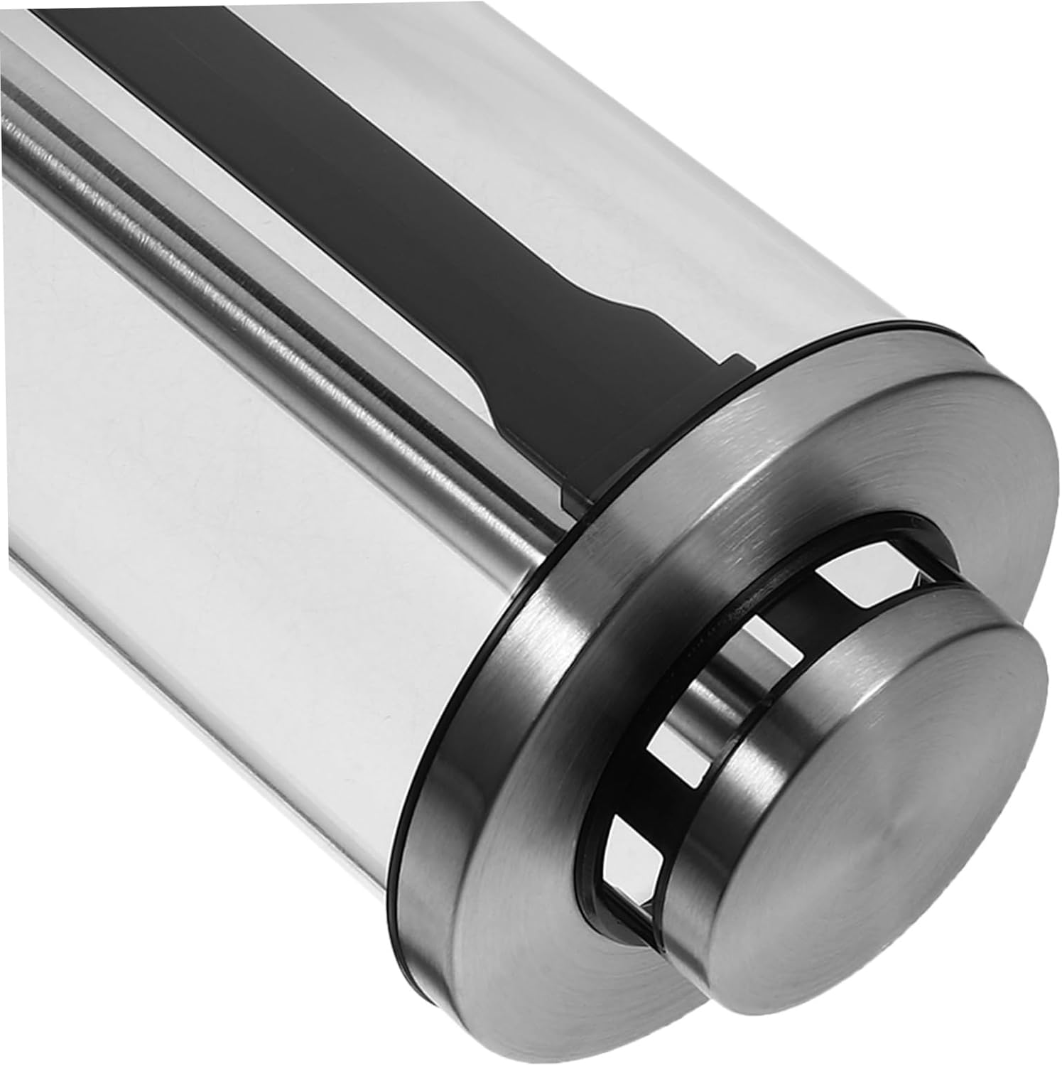 Multi-function Stainless Steel Straw and Chopsticks Holder for Kitchen Utensils Compact Design with Cover Space-saving Organizer for Spoons and Forks