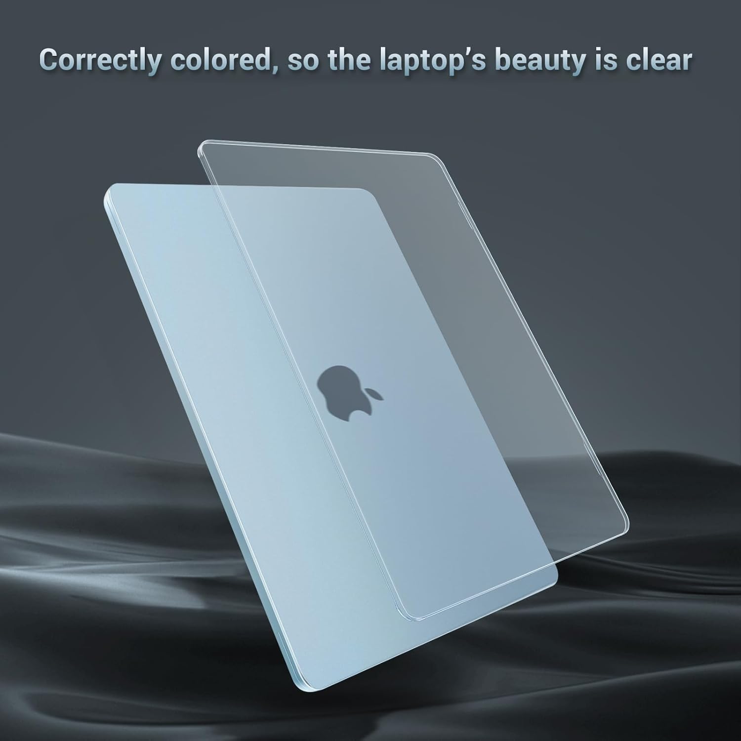 MOSISO Compatible with MacBook Air 13 inch Case 2026 2025-2022 M4 A3240 M3 A3113 M2 A2681, Matched Laptop Color,3 in 1 Kit Seamlessly Closes Crack-Resistant Shell for MacBook Air 13.6, Sky Blue Clear - Image 5