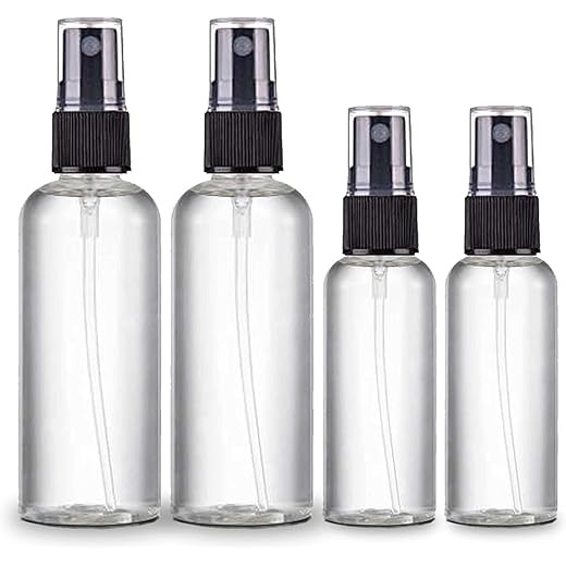 ikis Spray Bottles Clear Mini Travel Set 50ml