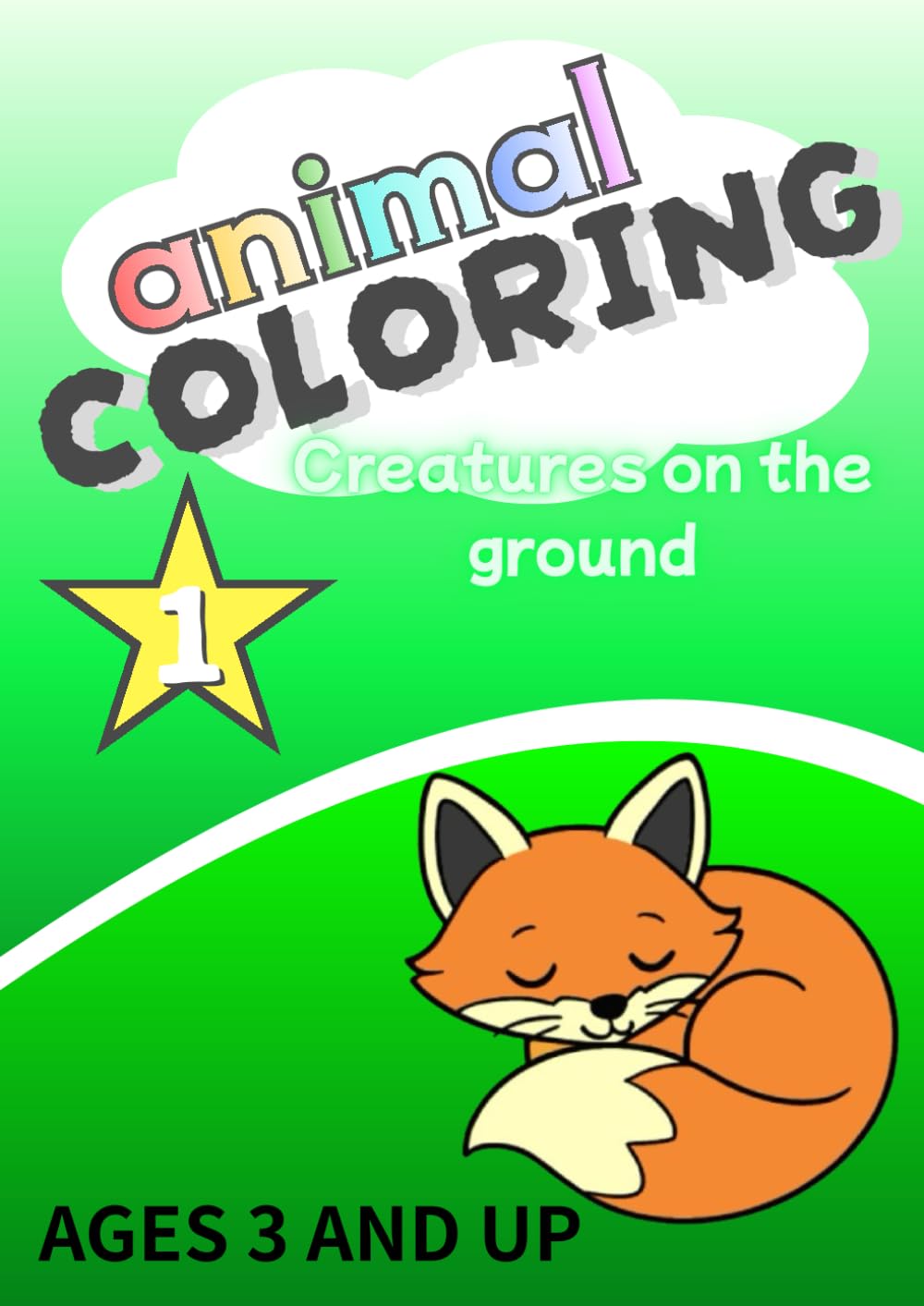 Children’s Animal Coloring Book (Land Creatures Series)
