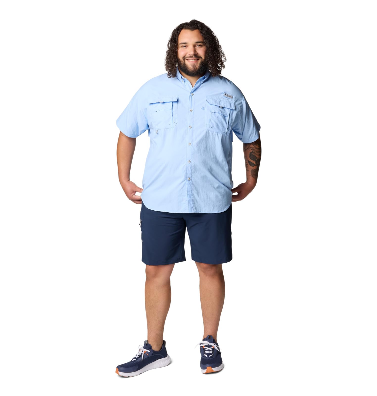 Columbia Bahama II - Camisa de Manga Corta para Hombre, Vela, Small