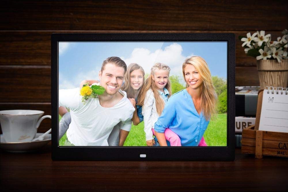 17 inch LED Digital Photo Picture Frame, High Resolution 1366 x 768 Widescreen 1080P Wall Mountable with Remote Control
