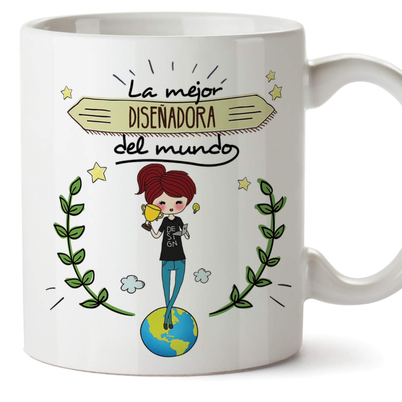 Taza en Italiano) Architetta Tazas Originales de café y Desayuno para Regalar Trabajadores y