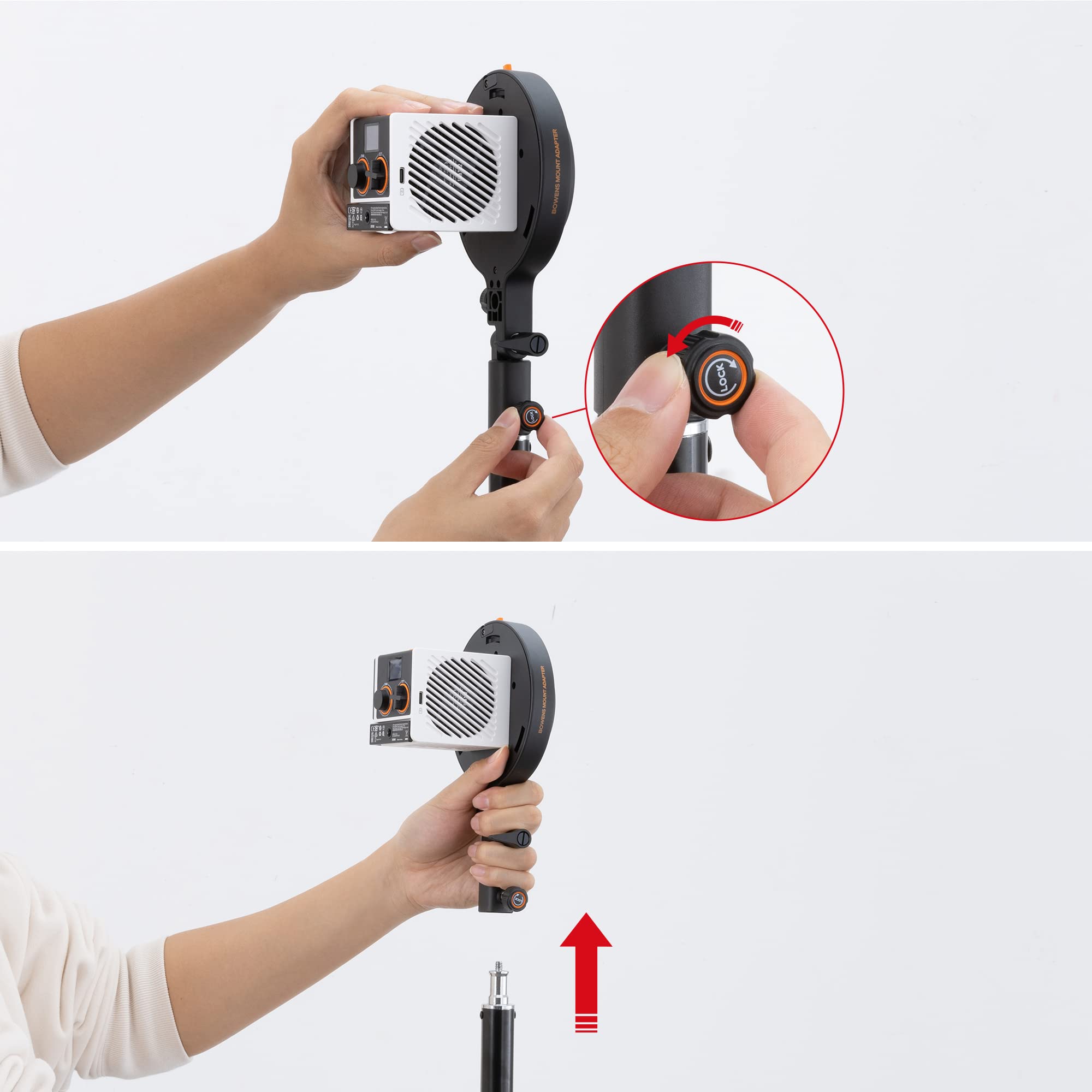 ZHIYUN Adattatore A da ZY Mount a Bowens Mount [Ufficiale] per Molus G60
