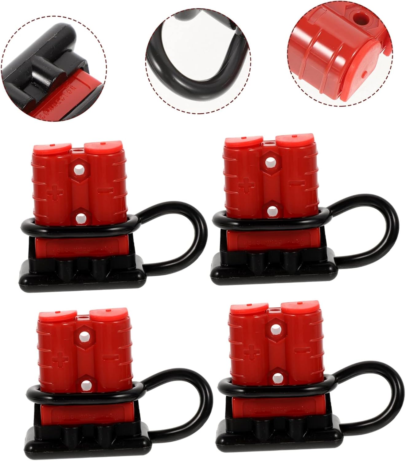 CHILDWEET 4pcs Quick Connect Disconnect Plug Kit for Battery Winch Trailer Electric Vehicles Easy Installation Durable Connectors for Forklifts Inverters and More