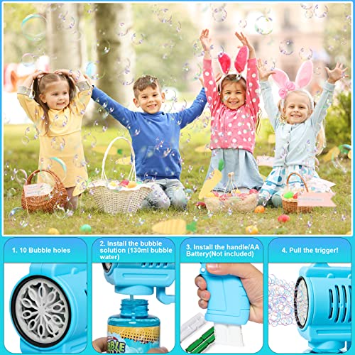Pistola de burbujas Panacare para niños máquina automática con luces 5