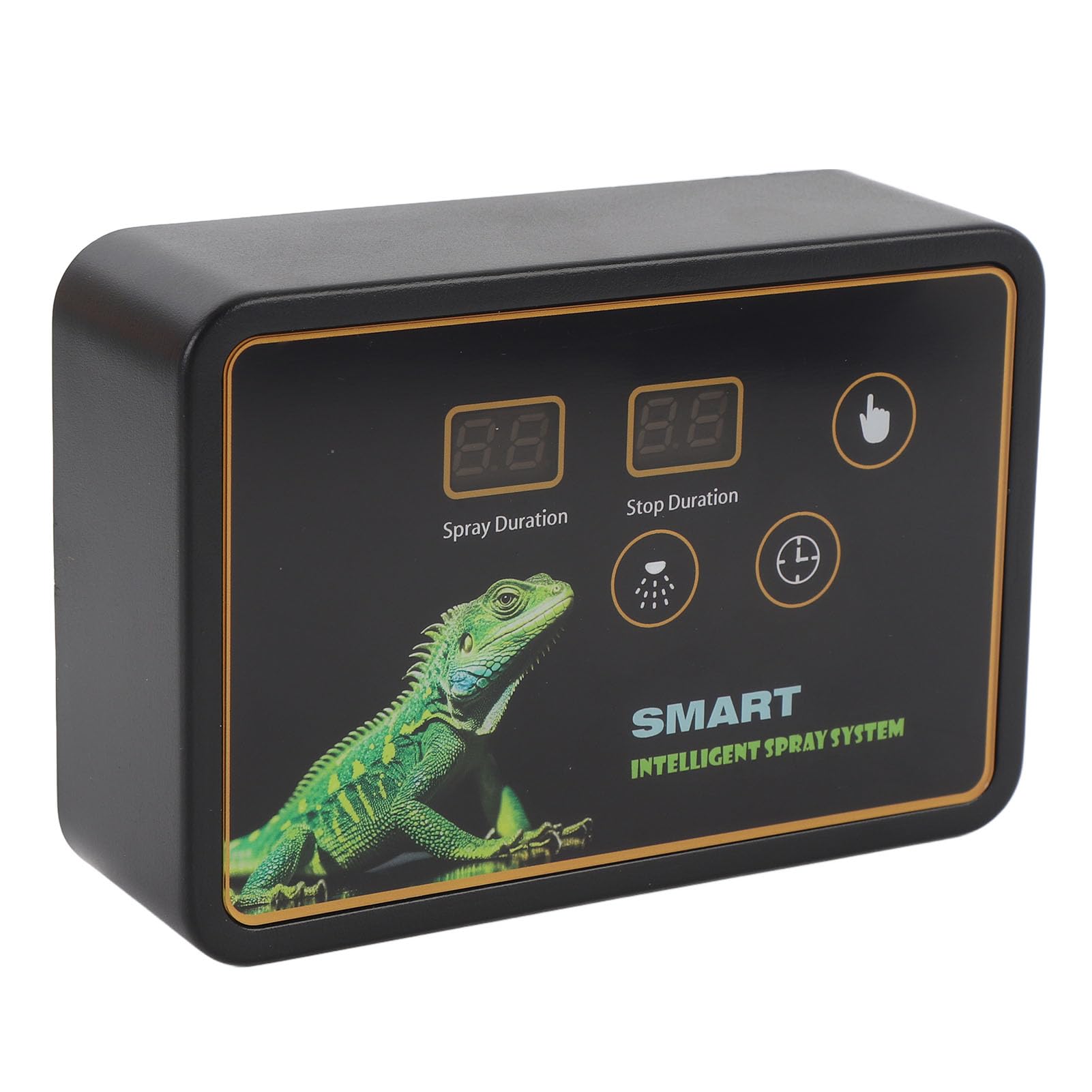 Humidificador de reptiles – de niebla con temporizador, boquillas ajustables 360°, control táctil silencioso para tanque de selva, simula precipitaciones, humedad ideal (enchufe de la