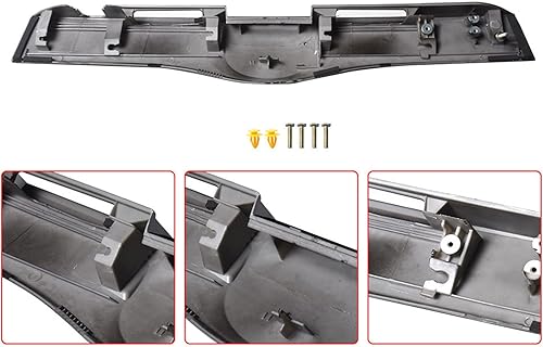 Miniatura 7 de ANTUKO Manija de la cubierta de la puerta trasera del portón trasero de repuesto negro brillante para Prius 76801-47060-C0 76801-47040-C0 2004-C0